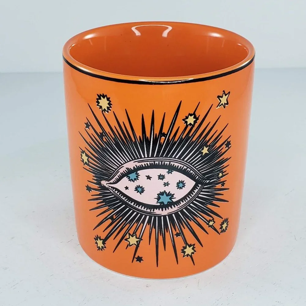 Big Eye Starry Sky Makeup Brush Holder Pencil Pen Desk Organizer - Picture 3 of 6